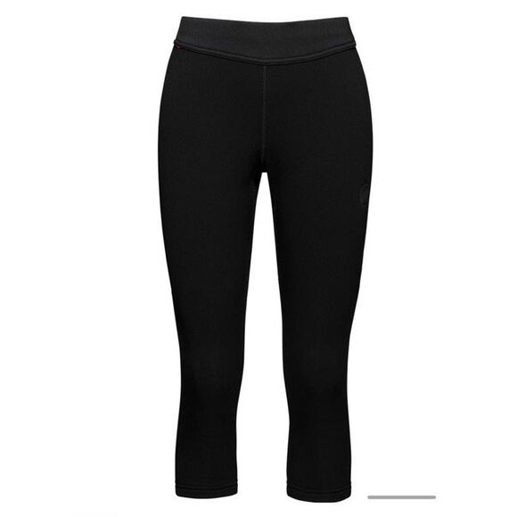 Mammut Womens Aconcagua ML Tights 3/4 Black Base Layer Sz XS Slim Fit Cozy NWT - Picture 14 of 16
